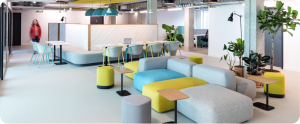 Modern flexible office lounge